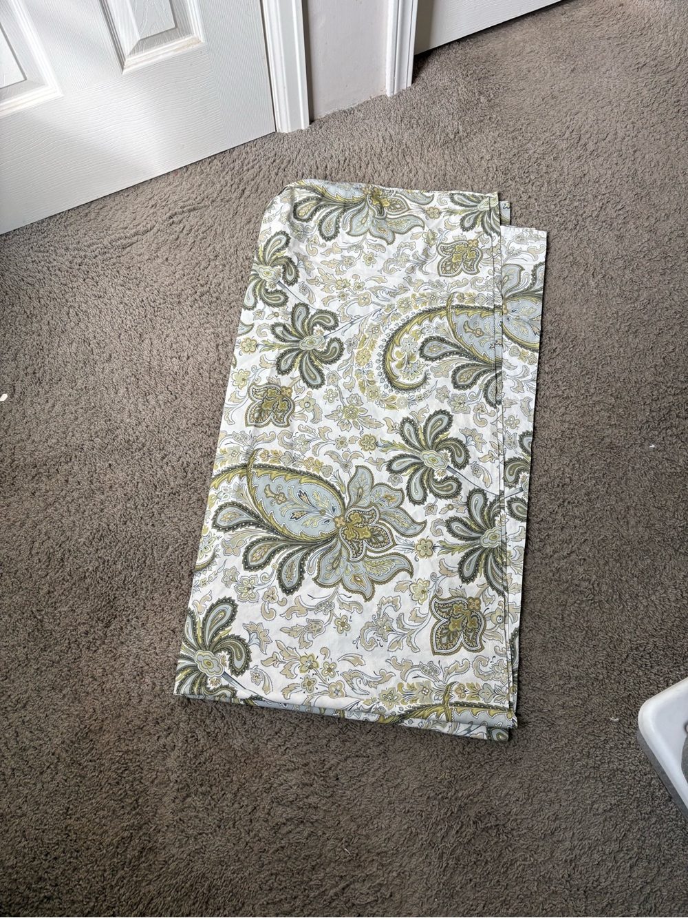 Pottery Barn Paisley Blazer in Cream and Yellow